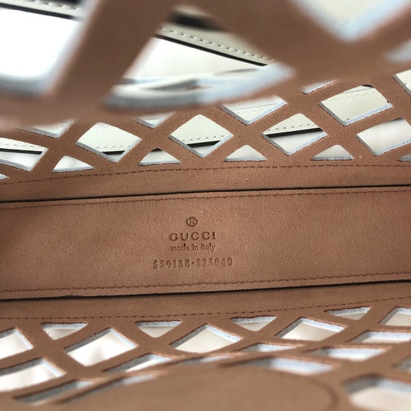 Authentic Gucci meduim Flora leather cutout bag - Picture 5 of 10